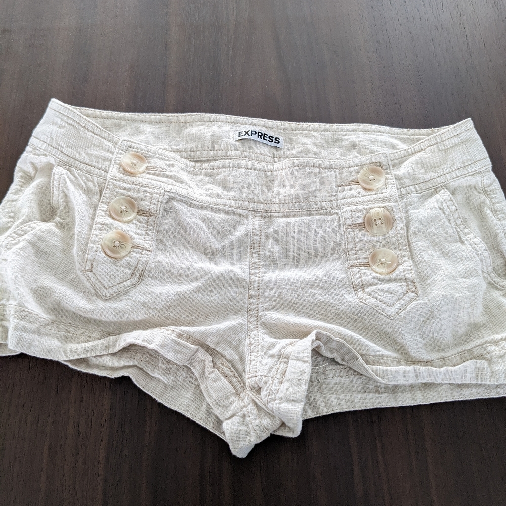 Express Women's Tan Sailor Shorts